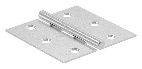 Edelstahl-Scharnier 50x50mm mit festem Zapfen, V2A