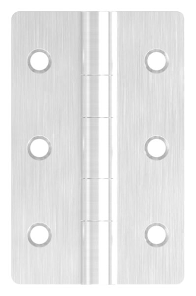 Edelstahl-Scharnier 63x40mm mit festem Zapfen, schwere Ausführung, V2A, geschliffen