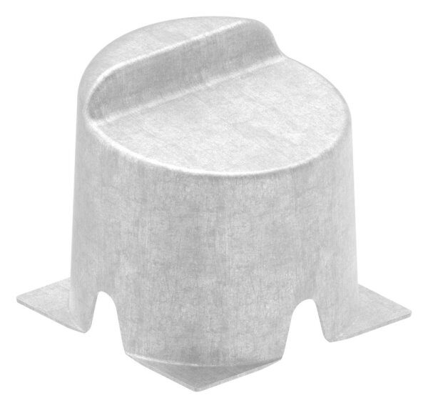 Auflaufschuh Edelstahl matt, Ø 96 x 91. V2A