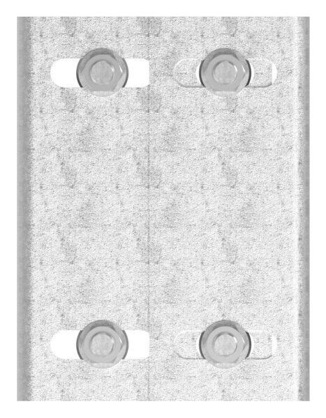 Führungsbügel mit verstellbarer Breite. Bereits im Lieferumfang enthalten: 4x Führungsrolle (Art. 230-30-VA), doppelt, V2A