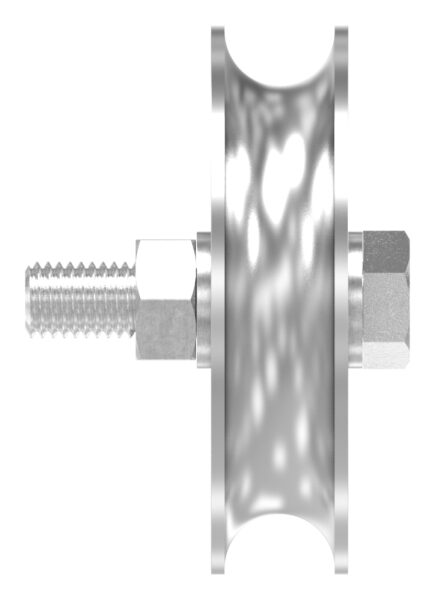 Schiebetorrolle Ø 100mm, mit 2 Kugellager,...