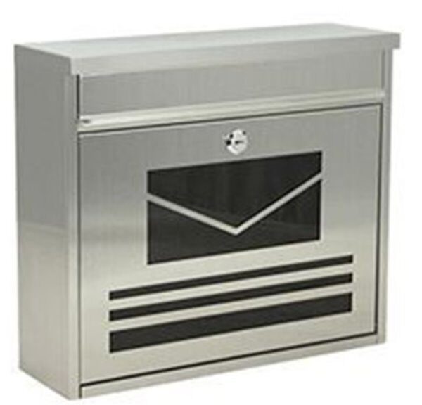 Briefkasten Tilmar, aus Edelstahl, Maße: 365x115mm,...