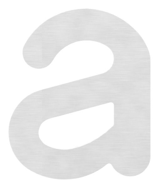 Hausnummer a - "klein" 95 x 115 x 2,0mm, V2A