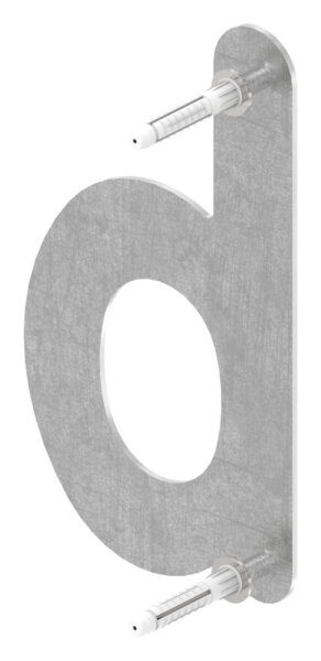 Hausnummer b - "klein" 85 x 145 x 2,0mm, V2A