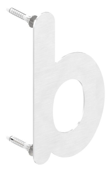Hausnummer b - "klein" 85 x 145 x 2,0mm, V2A