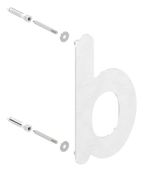 Hausnummer b - "klein" 85 x 145 x 2,0mm, V2A