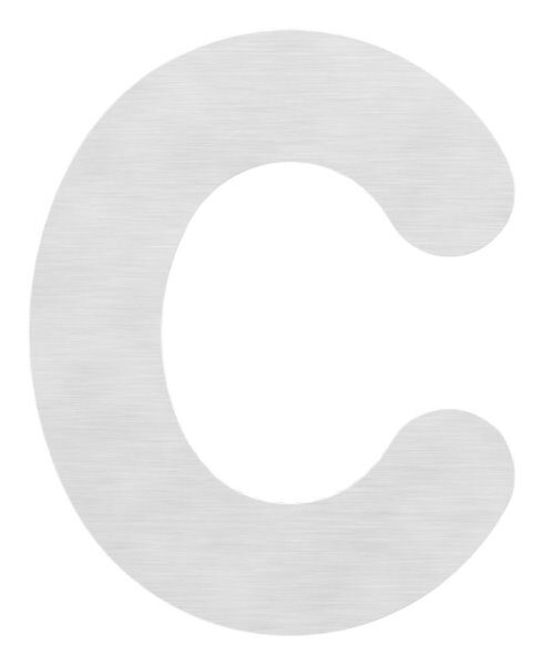 Hausnummer c - "klein" 97 x 121 x 2,0mm, V2A