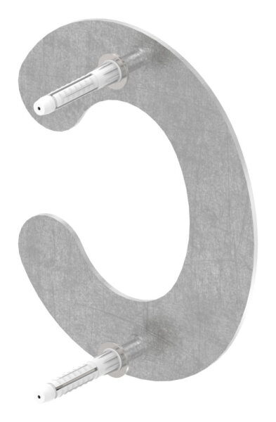 Hausnummer c - "klein" 97 x 121 x 2,0mm, V2A