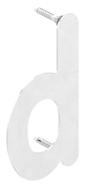 Hausnummer d - "klein" 85 x 145 x 2,0mm, V2A