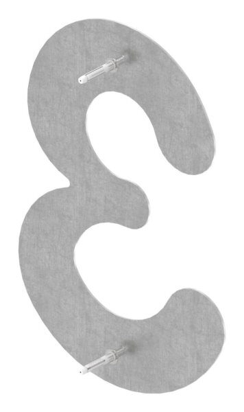 Hausnummer 3 - "groß" 200 x 300 x 2,0mm, V2A