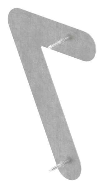 Hausnummer 7 - "groß" 205 x 325 x 2,0mm, V2A
