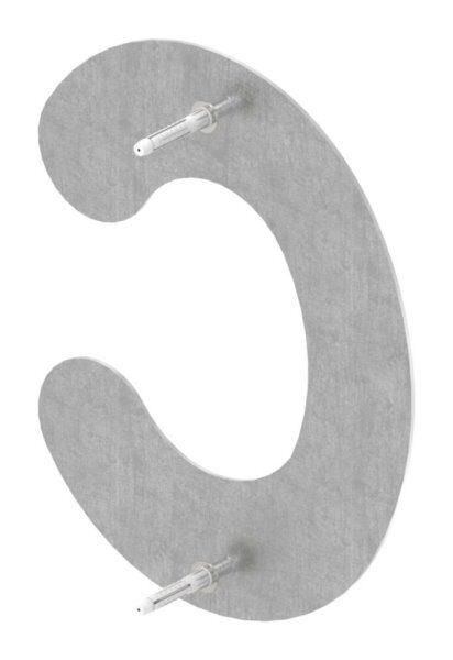 Hausnummer c - "groß" 170 x 220 x 2,0mm, V2A