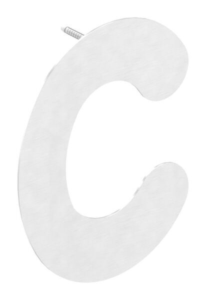 Hausnummer c - "groß" 170 x 220 x 2,0mm, V2A