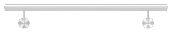 Handlauf, montagefertig, aus Rohr 42,4mm, L: 1000mm, mit 2 Handlaufhalter 50500-240, verschweißt, V2A