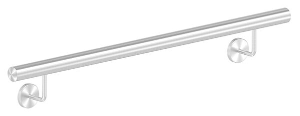 Handlauf, montagefertig, aus Rohr 42,4mm, L: 1000mm, mit 2 Handlaufhalter 50500-240, verschweißt, V2A