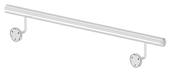 Handlauf, montagefertig, aus Rohr 42,4mm, L: 1000mm, mit 2 Handlaufhalter 50500-240, verschweißt, V2A