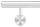 Handlauf, montagefertig, aus Rohr 42,4mm, L: 1000mm, mit 2 Handlaufhalter 50500-240, verschweißt, V2A