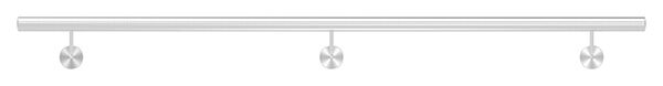 Handlauf, montagefertig, aus Rohr 42,4mm, L: 1,8m, mit 3 Handlaufhalter 50500-240, verschweißt, V2A