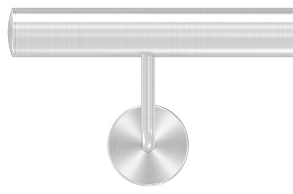 Handlauf, montagefertig, aus Rohr 42,4mm, L: 2000mm, mit 3 Handlaufhalter 50500-240, verschweißt, V2A