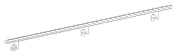 Handlauf, montagefertig, aus Rohr 42,4mm, L: 2000mm, mit 3 Handlaufhalter 50500-240, verschweißt, V2A