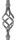 Anfangsstab 20x20mm, H: ca. 1100mm, 1x Zirbel mittig