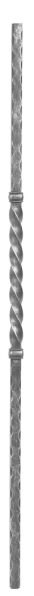 Anfangsstab 20x20mm, H: 1100mm, 1x gedreht außermittig