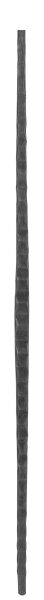 Zwischenstab 13x10mm, gehämmert, H: 900mm, konisch...