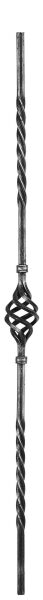 Zirbelstab gerillt 12x12mm, H: 900mm
