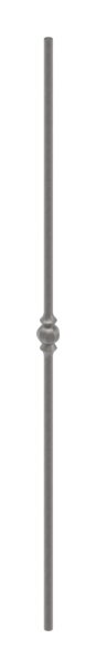 Knubbelstab 14mm, gehämmert, H: 1000mm, 1x Knubbel:...