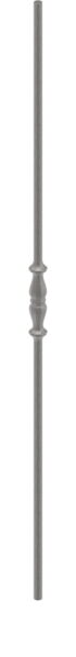 Zierstab 12mm, gehämmert, H: 1000mm, 1x Ornament...