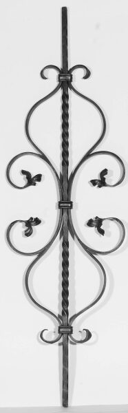 Zierstab 12x12mm, gehämmert, Barock, H: 900mm,...