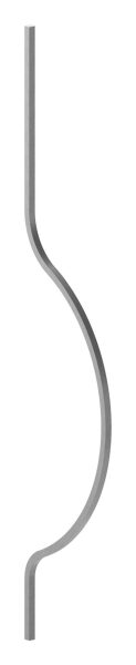 Korbgitterstab 12x12mm, glatt, H: 1000mm