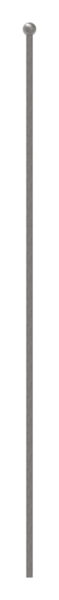 Zaunstab 12x12mm, H: 1200mm, Kugel 25mm, aus einem Stück, Kugel angeschmiedet