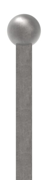Zaunstab 12x12mm, H: 1200mm, Kugel 25mm, aus einem...