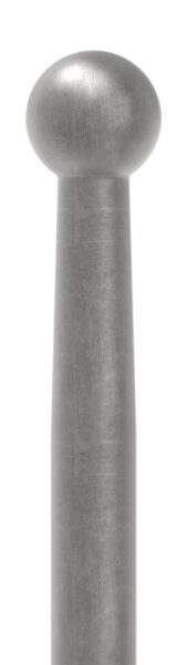 Zaunstab Ø 12mm, H: 1200mm, Kugel 19mm, konisch zulaufend, mit dickem Hals, Kugel angeschmiedet