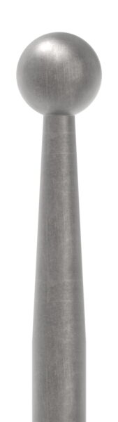 Zaunstab Ø 12mm, H: 1200mm, Kugel 19mm, konisch zulaufend, mit dünnem Hals, Kugel angeschmiedet