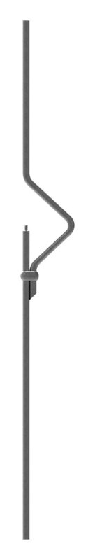 Designstab Ø 12mm, H: 900mm, für 1x Kugel 25mm mit M6 Gewinde (ACHTUNG! Kugel muss separat bestellt werden!)