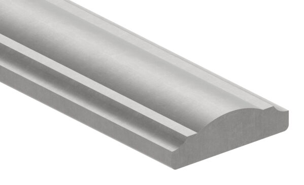 Handlauf S235JR, 50x14mm, gewölbt, L: 3000mm