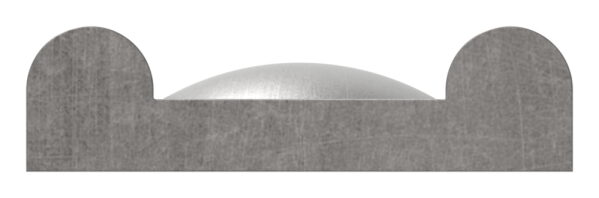 Hespeneisen S235JR, 30x8x4mm, mit Nietprägung 15mm,...