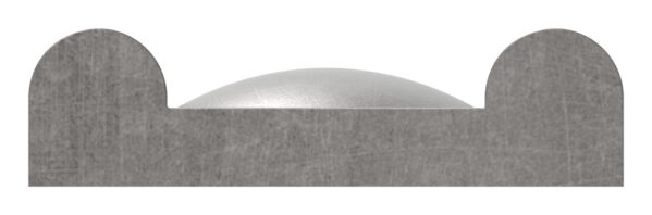Hespeneisen S235JR, 30x8x4mm, mit Nietprägung 15mm,...