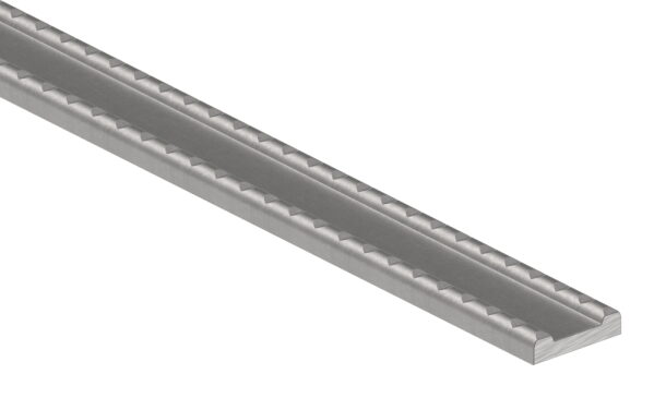 Hespeneisen gerillt 30x8x4mm, L: 3000mm