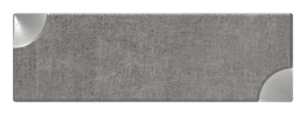 Flacheisen S235JR, 25x8mm, alle 4 Kanten gehämmert, L: 3000mm