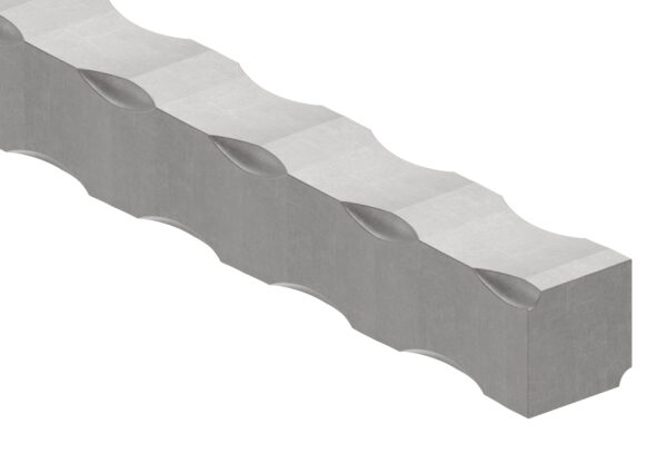 Vierkant S235JR, 20x20mm, alle 4 Kanten + Flächen...