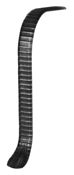 Handlaufanfänger S235JR, 50x10mm, gehämmert,...