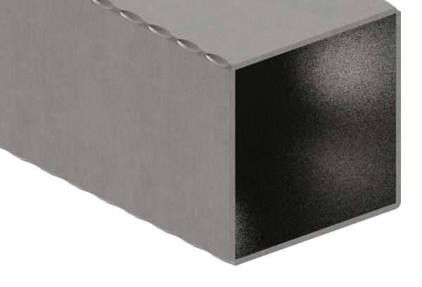 Quadratrohr S235JR, 100x100x3,0mm, gehämmert, L: 6000mm