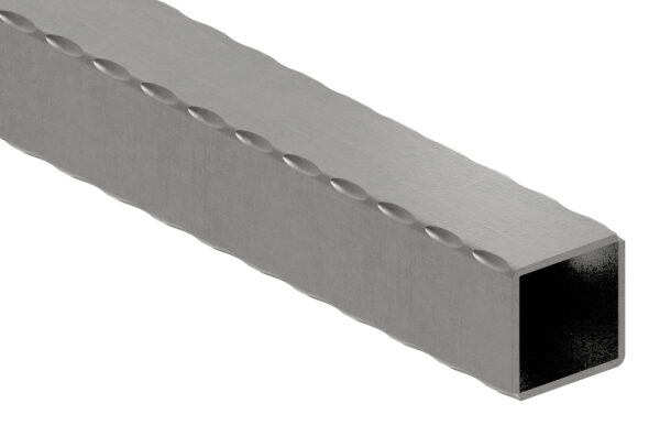 Quadratrohr S235JR, 40x40x2,5mm, gehämmert, L: 6000mm