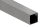 Quadratrohr S235JR, 50x50x2,5mm, gehämmert, L: 3000mm
