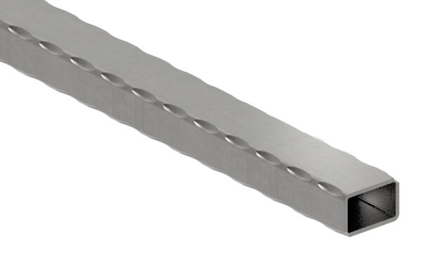 Rechteckrohr S235JR, 30x20x2,0mm, gehämmert, L: 3000mm
