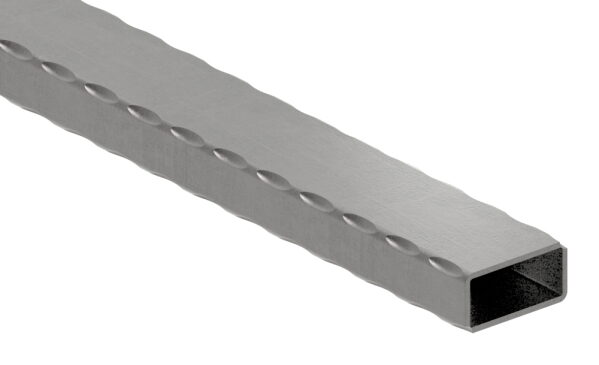Rechteckrohr S235JR, 40x20x2,0mm, gehämmert, L: 6000mm