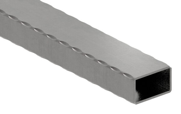 Rechteckrohr S235JR, 50x30x2,5mm, gehämmert, L: 3000mm